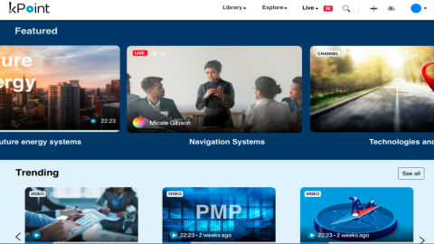 Fresh. Crisp. Focused. That's the new experience awaiting kPoint users. We are calling this release kPoint NE. We have been working hard and we know you have been waiting.  Making video work for you is so much easier now, we are sure you will love it! Tell us when you would like to get kPoint NE launched at your company.
