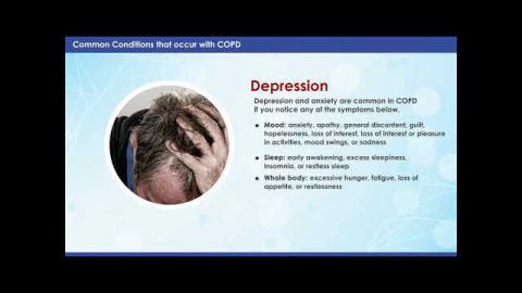 This video contains some of the most common conditions/ comorbidities that a COPD patient can suffer from, like Diabetes, Cardiac diseases, Depression etc.