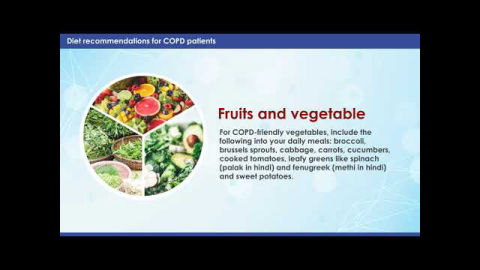 This video contains some of the most doâs and donâts for COPD patients in terms of what to eat and what to avoid.