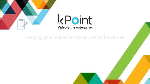 Information is an asset that, like other important business assets, is essential to our customers business. Avijit Senmazumder, Chief Technology Officer, kPoint talks about we are custodians of a large amount customers video content and how we take this job very seriously.  