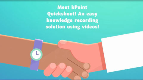 Quickshoot aids an increase in knowledge recording by knowledge workers in the organization through videos. The new Quickshoot makes it easy to quickly record internal knowledge or a message and share with your colleagues!