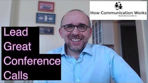 This video gives you 5 basic tips for leading phone conferences that do not bore people to tears. 